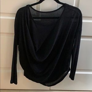 Free people cowled navy shirt